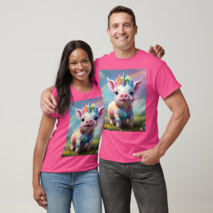 "Magical Hooves: The Rainbow Unicorn Pig" T-Shirt