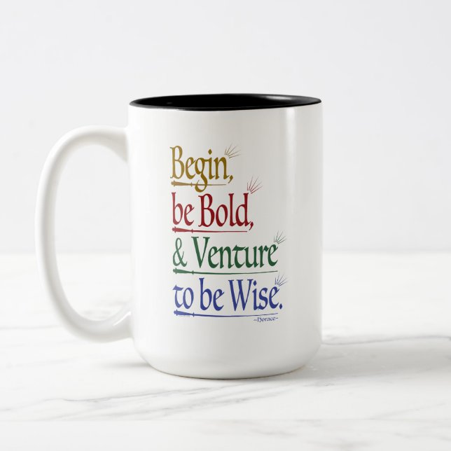 Magical Horace Quote 15oz. Two-Toned Mug (Left)
