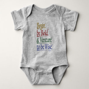 Magical Horace Quote Baby One-Piece Bodysuit