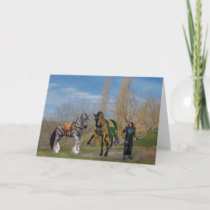 Magical Horses Birthday Card