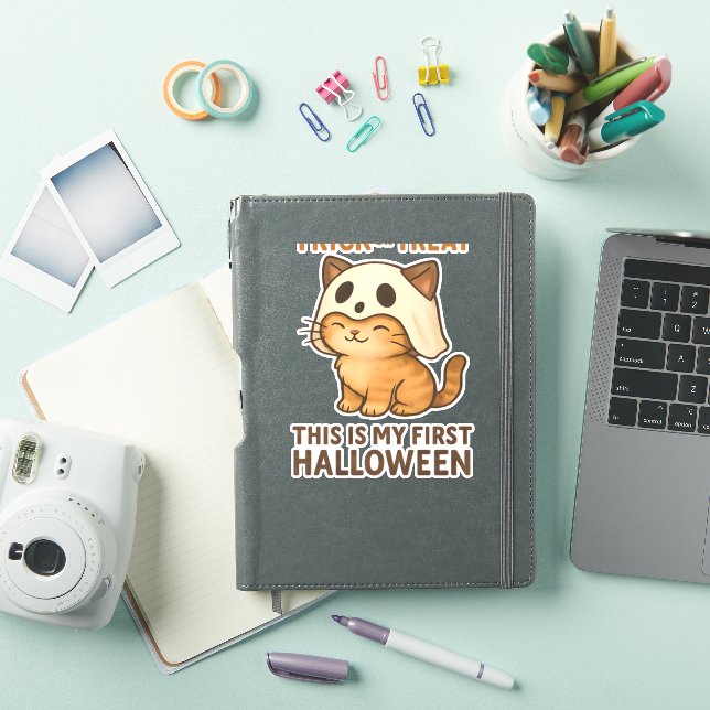 Magical Introvert Cat  Pastel Witch Hat Halloween  (iPad Cover)