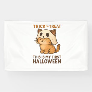 Magical Introvert Cat  Pastel Witch Hat Halloween  Banner