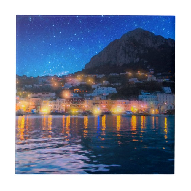 Magical Italian Isle of Capri Tile (Front)
