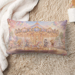 Magical Jungle Carousel Dreams Lumbar Cushion