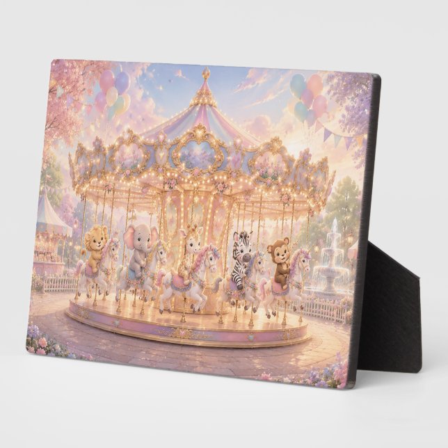 Magical Jungle Carousel Dreams Plaque (Side)