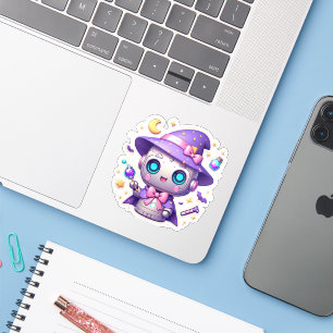 Magical Kawaii Robot Witch Vinyl Cute Pastel Bot 