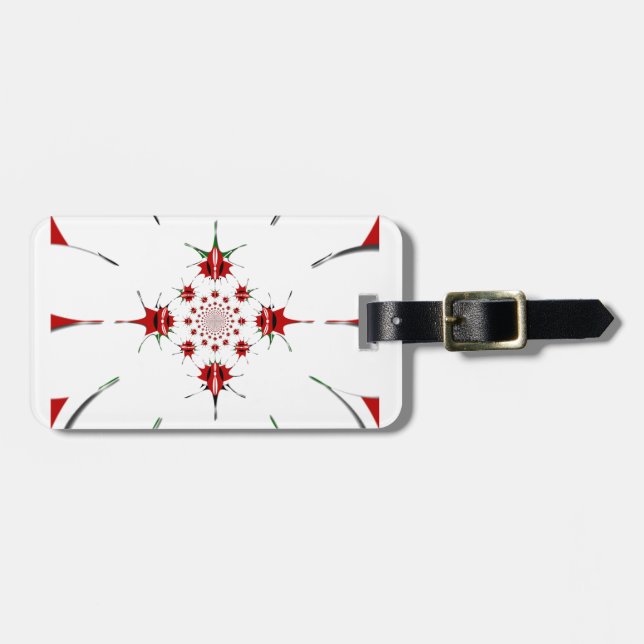  Magical Kenya: Embrace Culture Kaleidoscope 🇰🇪. Luggage Tag (Front Horizontal)