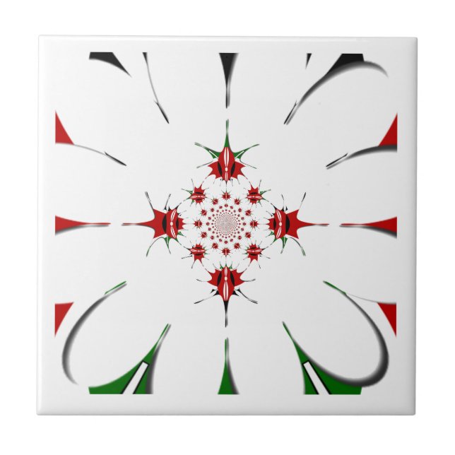  Magical Kenya: Embrace Culture Kaleidoscope 🇰🇪. Tile (Front)