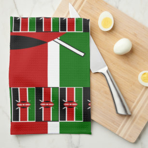 🇰🇪 Magical Kenya: Frame of Unity and Pride Tea Towel