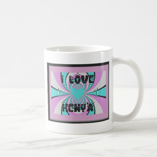 Magical Kenya: I LOVE KENYA Coffee Mug (Right)