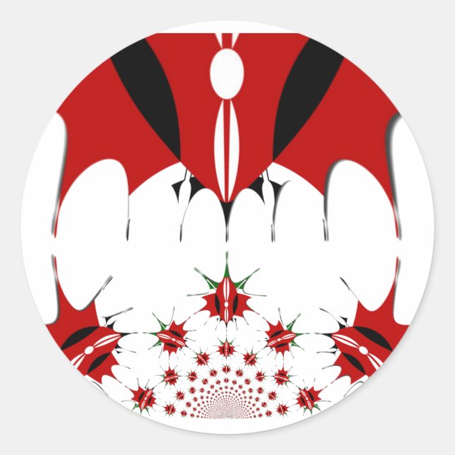 Magical Kenya: Symmetry of Heritage Modernity 🇰🇪 Classic Round Sticker (Front)