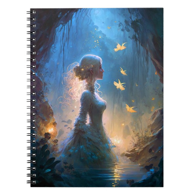 Magical Lady In Water Fantasy Art  Notebook (Front)