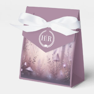 Magical Lavender Fairy Lights Wedding Favour Box