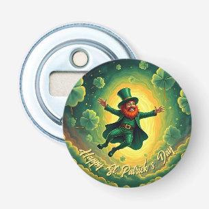Magical Leprechaun St. Patrick’s Day Art Bottle Opener