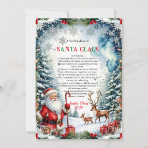 Magical Letter from Santa Card