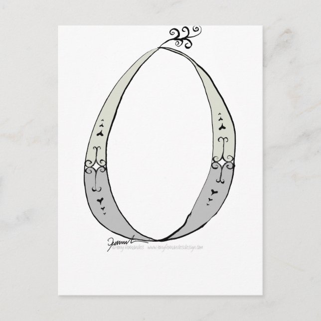 Magical Letter O from tony fernandes design Postcard (Front)