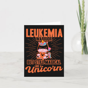 Magical Like A Unicorn Leukaemia Awareness  Card