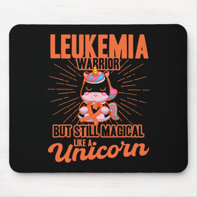 Magical Like A Unicorn Leukaemia Awareness  Mouse Pad (Front)