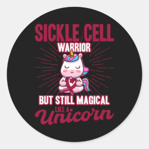 Magical Like A Unicorn Sickle Cell Awareness 1 Classic Round Sticker