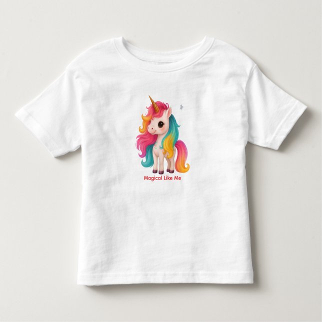 Magical Like Me Unicorn – Cute Toddler Girl T-Shir T-Shirt (Front)