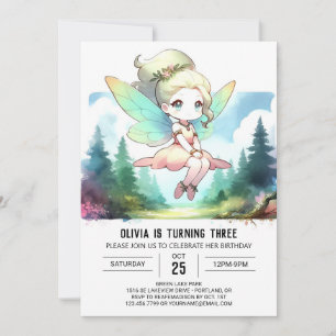 Magical Little Fairy Birthday Invitation