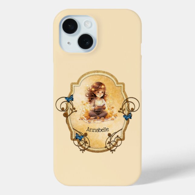 Magical Little Girl Reading a Book  Case-Mate iPhone Case (Back)