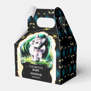 Magical Littlest Wolf Girl Baby Shower Favour Box