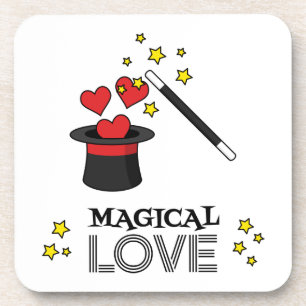 Magical Love - Black Coaster