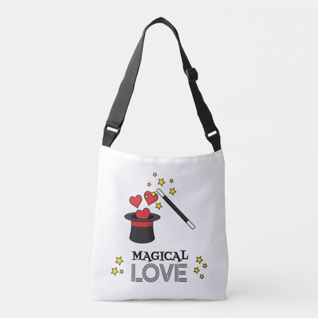 Magical Love - Black Crossbody Bag (Front)
