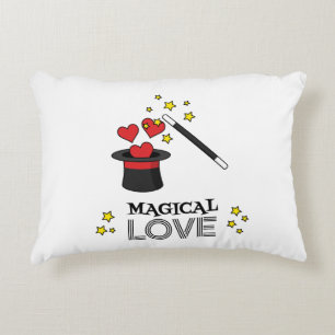 Magical Love - Black Decorative Cushion