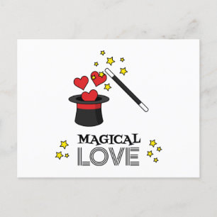 Magical Love - Black Holiday Postcard