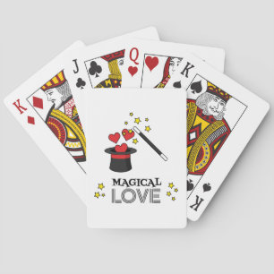 Magical Love - Black Playing Cards