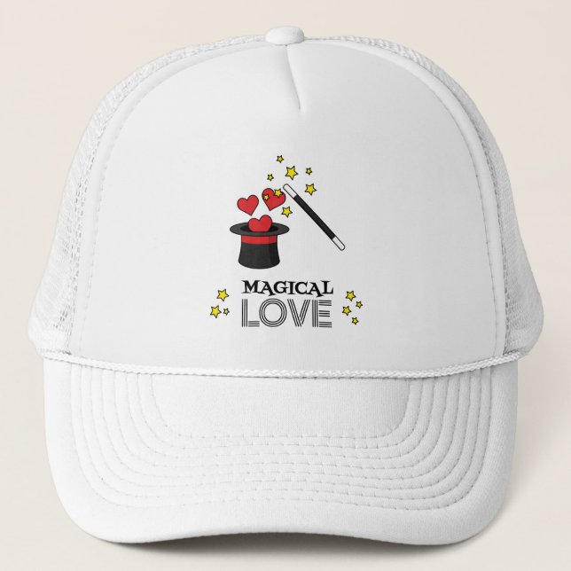 Magical Love - Black Trucker Hat (Front)