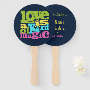 Magical Love custom text fan set