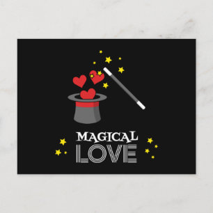Magical Love - White Holiday Postcard