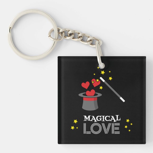 Magical Love - White Key Ring (Front)