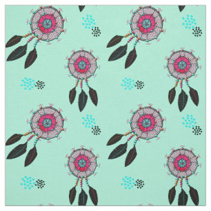 Magical Lucky Native American Dream Catchers Fabric