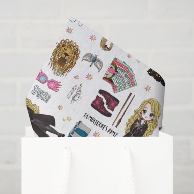 Magical Luna Lovegood Watercolor Tissue Paper (Gift Bag)