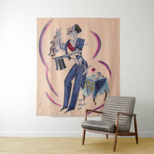 magical magician print tapestry