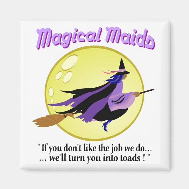 Magical Maids Witch Magnet (Front)
