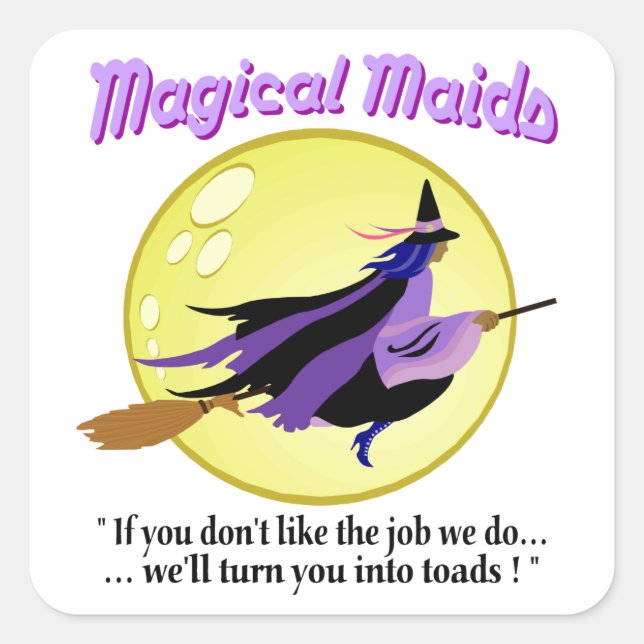 Magical Maids Witch Stickers (Front)