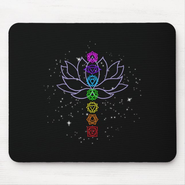 Magical Mandala Lotus Lines Cool Mandala Design Lo Mouse Pad (Front)