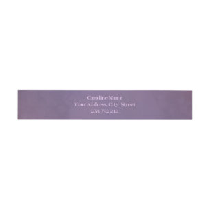 Magical melodies of the cute purple skeleton. invitation belly band