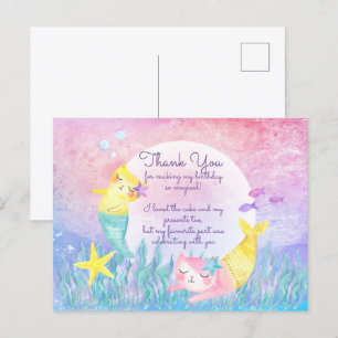 Magical Mercat Postcard Thank You Cards