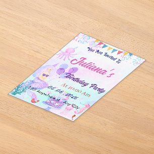 Magical Mermaid Birthday Invitation