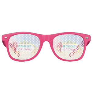 Magical Mermaid Birthday Under The Sea Photo Retro Sunglasses