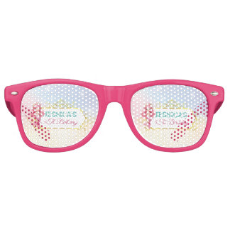 Magical Mermaid Birthday Under The Sea Photo Retro Sunglasses