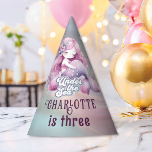 Magical Mermaid Children's Birthday Party Hat