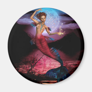Magical Mermaid Moon Magnet