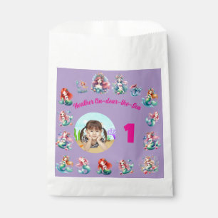 Magical Mermaid Onder-the-Sea 1st Birthday Photo Favour Bags